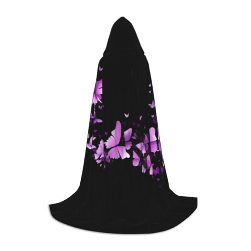 Kapuzenumhang mit Schmetterlingsmotiv, für Teenager, Kostümparty, Halloween, weich und elastisch, Größe M Kapuzenumhang mit Schmetterlingsmotiv, für Teenager, Kostümparty, Halloween, weich und elastisch, Größe M von Apbdffjnf