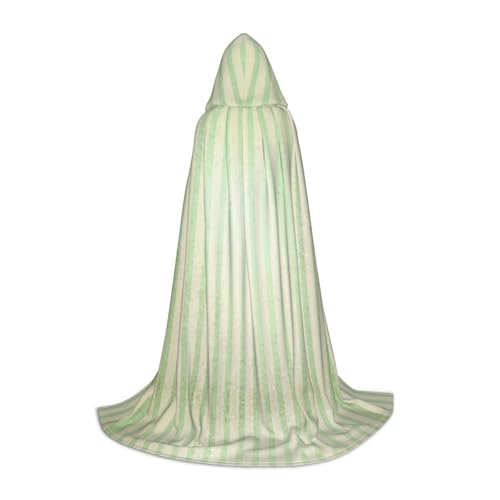 Kapuzenumhang mit Streifenmuster, für Teenager, Kostümparty, Halloween, weich und elastisch, Größe M von Apbdffjnf