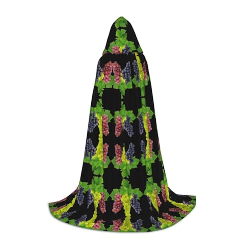 Kapuzenumhang mit Traubenmuster, für Teenager, Kostümparty, Halloween, weich und elastisch, Größe M Kapuzenumhang mit Traubenmuster, für Teenager, Kostümparty, Halloween, weich und elastisch, Größe M von Apbdffjnf