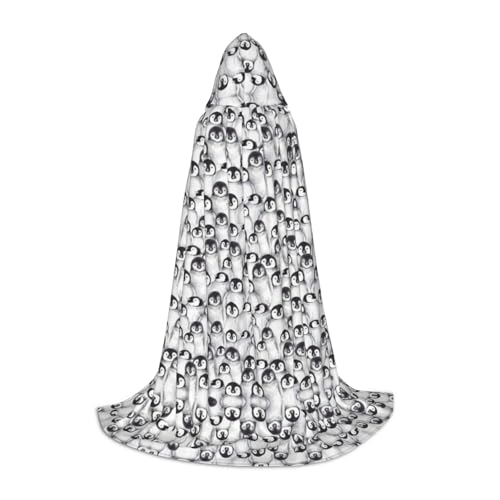 Kapuzenumhang mit niedlichem Pinguin-Motiv, für Teenager, Kostümparty, Halloween, weich und elastisch, Größe S von Apbdffjnf