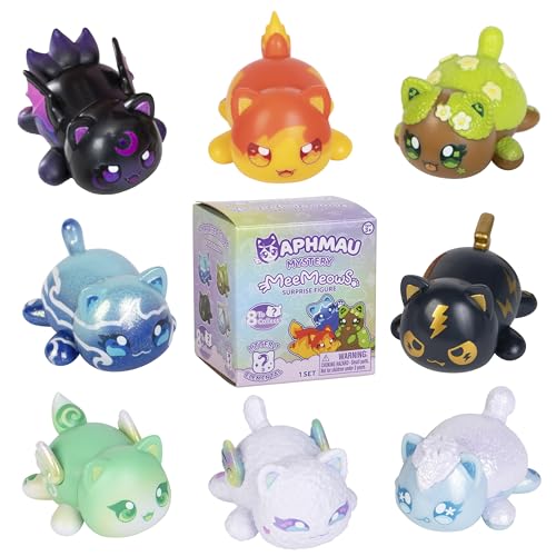 Aphmau MeeMeow Mystery Figuren - Serie 7; Blind Box, 1 von 8 möglichen Elementar-Meeows, offizieller Aphmau Merch von Aphmau