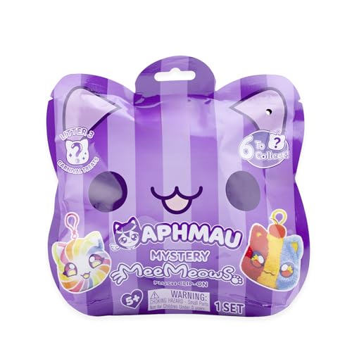 Aphmau MeeMeows Mystery Plush Clip-On Toys, Series 3 Ice Cream; Collectible Mini Plush, 1 of 6 Possible Characters, Ice Cream, Official Merch von Aphmau
