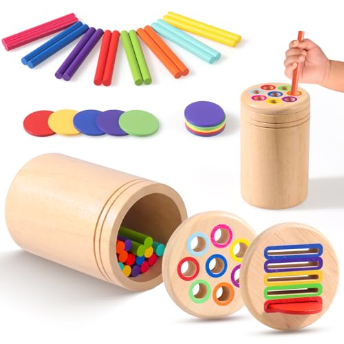 Aphromirel Montessori Spielzeug Holzspielzeug Kinder Farbe Sortierspiel Geschenk Mädchen Jungen Motorikspielzeug Aphromirel Montessori Spielzeug Holzspielzeug Kinder Farbe Sortierspiel Geschenk Mädchen Jungen Motorikspielzeug von Aphromirel