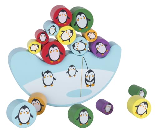 APLI Kids 17203 Pinguine Penguins Gleichgewicht Spiel, bunt von APLI Kids