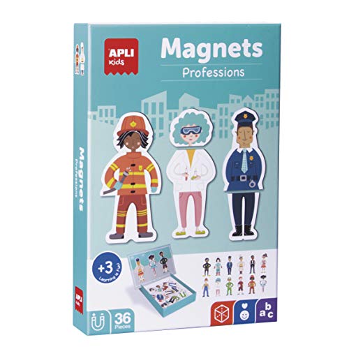APLI Kids 18532 Profesiones Magnetisches Spiel, bunt, M von APLI Kids