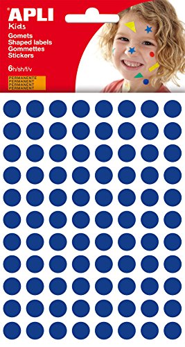 Apli Aufkleber, 6 Blatt, Blau, 10 Stück von APLI Kids