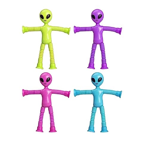 Saugnapf Spielzeug Elastische Röhren Stressabbau Teleskop Alien Spielzeug Sensorisches Spielzeug Anti Stress Quetschspielzeug Saugnapf Spielzeug Für Babys 3–6 Monate Teleskop Alien von Apooke