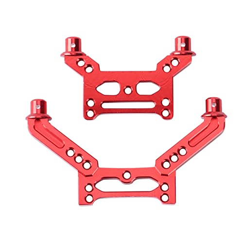 Aposous StoßDäMpfer BrüCke Aus Metall Vorne und Hinten für SG 1603 SG1603 UD1601 1/16 RC Auto Upgrade Teile,Rot von Aposous