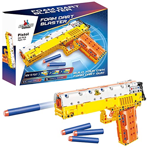 Apostroph Spiele Schaumstoff Dart Blaster Spielzeugpistole Baustein Set (222 Teile) Bauen und schießen Schaumstoffpfeile von Apostrophe Games