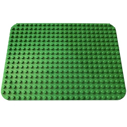 Apostrophe Games Baustein Grundplatte für große Blöcke 38,1 cm x 26,7 cm (1x Grün) Kompatibel mit großen Marken von Apostrophe Games