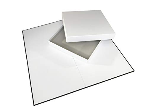 Apostrophe Games Leeres Spielbrett & Box (50,8 cm x 50,8 cm Brett) Erstelle dein eigenes Brettspiel, DIY Brettspiel, Familienbrettspiele von Apostrophe Games