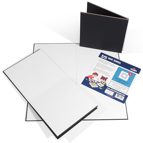 Apostrophe Games Leere Spielbretter (3er Pack 43,2 cm x 43,2 cmm) Erstelle Dein eigenes Brettspiel, DIY Brettspiel von Apostrophe Games
