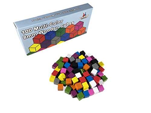 Apostrophe Games Mehrfarbig Brettspiel Zubehör (100 Holzwürfel) von Apostrophe Games