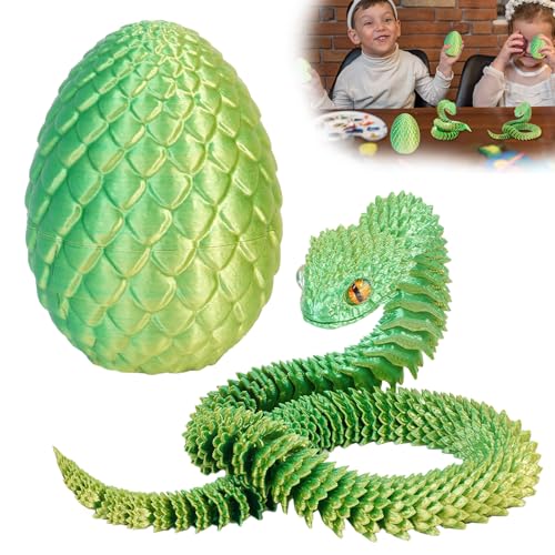 Applysu 3D Gedrucktes Schlangenei 3D Gedrucktes Bewegliches Flexibles Schlangenei, Mini Zappeltiere, Spielzeug, Schlangenstatue, Wohndekoration FüR Schreibtisch, Regal Applysu 3D Gedrucktes Schlangenei 3D Gedrucktes Bewegliches Flexibles Schlangenei, Mini Zappeltiere, Spielzeug, Schlangenstatue, Wohndekoration FüR Schreibtisch, Regal von Applysu