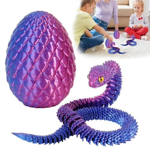 Applysu 3D Gedrucktes Schlangenei 3D Gedrucktes Bewegliches Flexibles Schlangenei, Mini Zappeltiere, Spielzeug, Schlangenstatue, Wohndekoration FüR Schreibtisch, Regal Applysu 3D Gedrucktes Schlangenei 3D Gedrucktes Bewegliches Flexibles Schlangenei, Mini Zappeltiere, Spielzeug, Schlangenstatue, Wohndekoration FüR Schreibtisch, Regal von Applysu