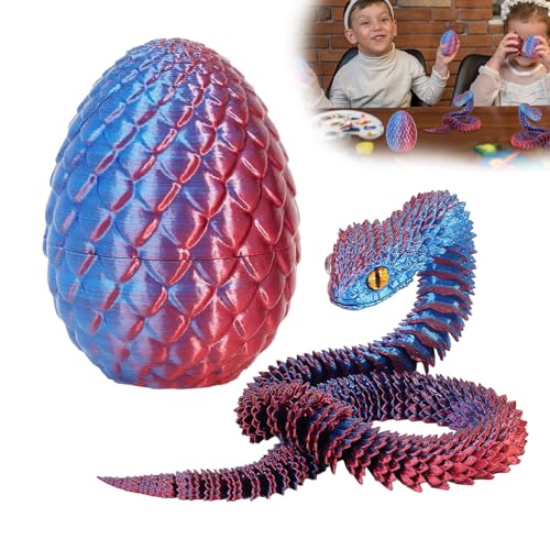 Applysu 3D Gedrucktes Schlangenei 3D Gedrucktes Bewegliches Flexibles Schlangenei, Mini Zappeltiere, Spielzeug, Schlangenstatue, Wohndekoration FüR Schreibtisch, Regal Applysu 3D Gedrucktes Schlangenei 3D Gedrucktes Bewegliches Flexibles Schlangenei, Mini Zappeltiere, Spielzeug, Schlangenstatue, Wohndekoration FüR Schreibtisch, Regal von Applysu