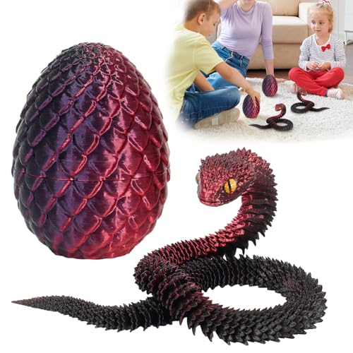 Applysu 3D Gedrucktes Schlangenei 3D Gedrucktes Bewegliches Flexibles Schlangenei, Mini Zappeltiere, Spielzeug, Schlangenstatue, Wohndekoration FüR Schreibtisch, Regal Applysu 3D Gedrucktes Schlangenei 3D Gedrucktes Bewegliches Flexibles Schlangenei, Mini Zappeltiere, Spielzeug, Schlangenstatue, Wohndekoration FüR Schreibtisch, Regal von Applysu