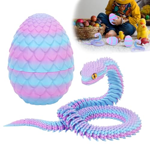 Applysu 3D Gedrucktes Schlangenei 3D Gedrucktes Bewegliches Flexibles Schlangenei, Mini Zappeltiere, Spielzeug, Schlangenstatue, Wohndekoration FüR Schreibtisch, Regal Applysu 3D Gedrucktes Schlangenei 3D Gedrucktes Bewegliches Flexibles Schlangenei, Mini Zappeltiere, Spielzeug, Schlangenstatue, Wohndekoration FüR Schreibtisch, Regal von Applysu