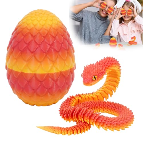 Applysu 3D Gedrucktes Schlangenei 3D Gedrucktes Bewegliches Flexibles Schlangenei, Mini Zappeltiere, Spielzeug, Schlangenstatue, Wohndekoration FüR Schreibtisch, Regal Applysu 3D Gedrucktes Schlangenei 3D Gedrucktes Bewegliches Flexibles Schlangenei, Mini Zappeltiere, Spielzeug, Schlangenstatue, Wohndekoration FüR Schreibtisch, Regal von Applysu