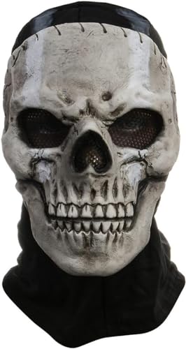Applysu Call of Duty Ghost Maske GOD Geistermaske MW2 Ski Skelett Vollkopfmaske Halloween Grusel Horror Cosplay Kopfbedeckung Kostüm für Maskerade Applysu Call of Duty Ghost Maske GOD Geistermaske MW2 Ski Skelett Vollkopfmaske Halloween Grusel Horror Cosplay Kopfbedeckung Kostüm für Maskerade von Applysu