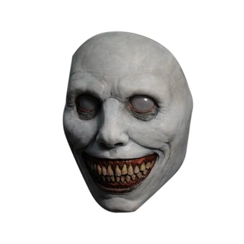 Applysu Halloween Smiling Demon Maske Gruselige Realistische Exorzistenmaske Horror Böse Kostümparty Cosplay Requisiten für Erwachsene Applysu Halloween Smiling Demon Maske Gruselige Realistische Exorzistenmaske Horror Böse Kostümparty Cosplay Requisiten für Erwachsene von Applysu