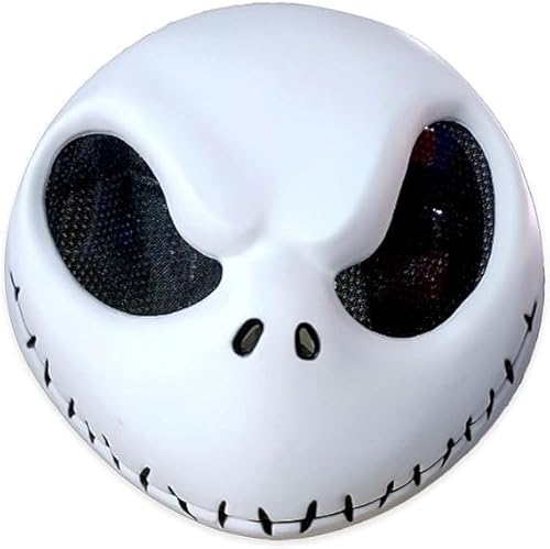 Applysu Kinder Jack Skellington Maske Halloween Jack The Skeleton Maske Nightmare Christmas Horror Gesichtsmaske für Cosplay Party von Applysu