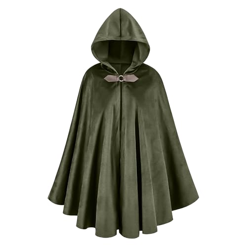 Applysu Renaissance Kapuzenumhang Mittelalterliches Kostüm mit Kapuze Hobbit Kapuzenumhang Kostüm Halloween Zaubererkostüm Mittelalterliches Wikinger Cosplay Kostüm Applysu Renaissance Kapuzenumhang Mittelalterliches Kostüm mit Kapuze Hobbit Kapuzenumhang Kostüm Halloween Zaubererkostüm Mittelalterliches Wikinger Cosplay Kostüm von Applysu