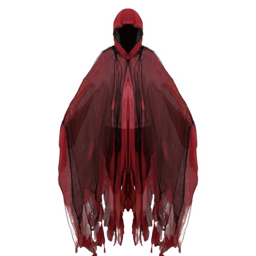 Applysu Sensenmann Kostüm für Erwachsene Sensenmann Kapuze Ed Umhang Mittelalter Renaissance Gothic Kostüm für Halloween Cosplay Applysu Sensenmann Kostüm für Erwachsene Sensenmann Kapuze Ed Umhang Mittelalter Renaissance Gothic Kostüm für Halloween Cosplay von Applysu
