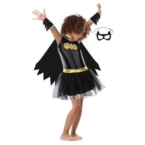 Applysu Batgirl Costume Girl Superhero Costume Kinder Fancy Kleid KostüM Dunkel Ritter KostüM Outfit Applysu Batgirl Costume Girl Superhero Costume Kinder Fancy Kleid KostüM Dunkel Ritter KostüM Outfit von Applysu