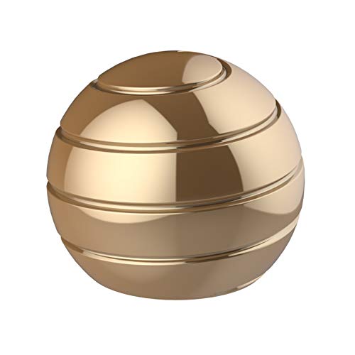 Apqdw Drehendes kinetisches Schreibtischspielzeug, 5,5 cm (2,17 Zoll), optische Täuschung, Cheftisch, Schreibtischspielzeug für Büro für Erwachsene, für Weihnachten, 55 mm, Goldfarben von Apqdw