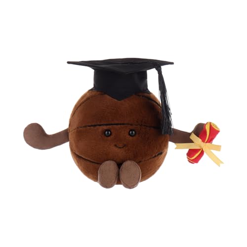 Apricot Lamb Abschluss Basketball Ball Sport Plüschtiere für Kinder, weiche niedliche Kuscheltier für Baby Mädchen und Jungen, Flauschige Abschluss Basketball Braun 13 cm Apricot Lamb Abschluss Basketball Ball Sport Plüschtiere für Kinder, weiche niedliche Kuscheltier für Baby Mädchen und Jungen, Flauschige Abschluss Basketball Braun 13 cm von Apricot Lamb