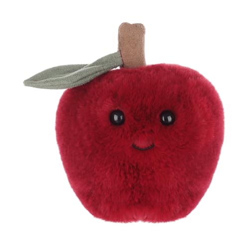 Apricot Lamb Apfel Essen Plüschtiere für Kinder, weiche niedliche Kuscheltier für Baby Mädchen und Jungen, Flauschige Weihnachten Apfel Essen Rot 13 cm von Apricot Lamb