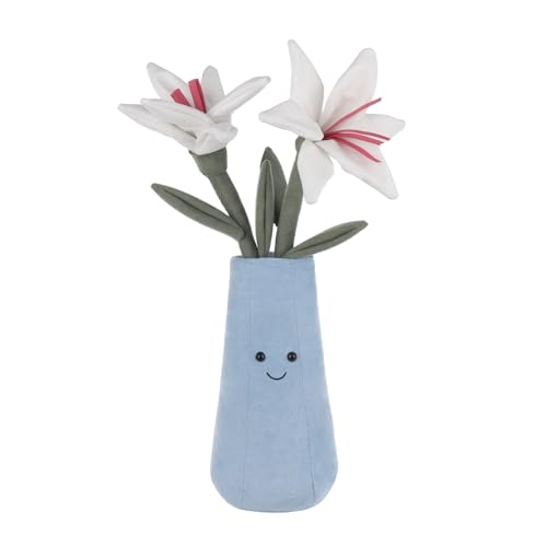 Apricot Lamb Blume Lily Vase Pflanze Plüschtiere für Kinder, weiche niedliche Kuscheltier für Baby Mädchen und Jungen, Flauschige Blume Lily Vase Pflanze Blau 35 cm Apricot Lamb Blume Lily Vase Pflanze Plüschtiere für Kinder, weiche niedliche Kuscheltier für Baby Mädchen und Jungen, Flauschige Blume Lily Vase Pflanze Blau 35 cm von Apricot Lamb