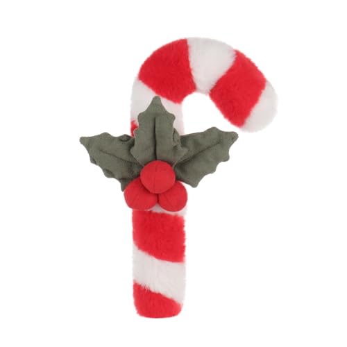 Apricot Lamb Weihnachten Zucker Süßigkeiten Plüschtiere für Kinder, weiche niedliche Kuscheltier für Baby Mädchen und Jungen, Flauschige Christmat Candy Rot 22 cm von Apricot Lamb