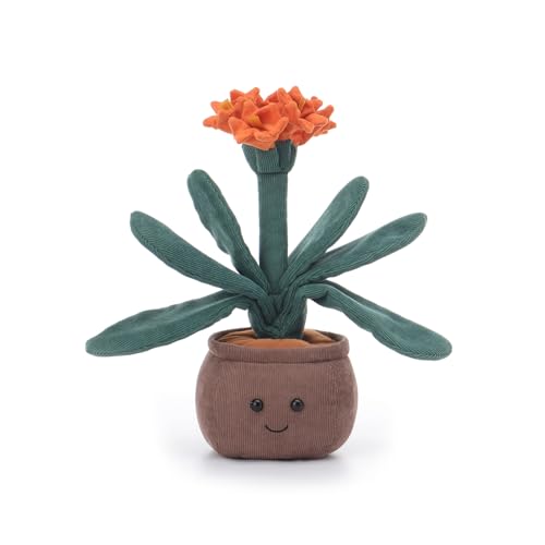 Apricot Lamb Clivia Pflanze Blume Plüschtiere für Kinder, weiche niedliche Kuscheltier für Baby Mädchen und Jungen, Flauschige Clivia Pflanze Orange 29 cm von Apricot Lamb