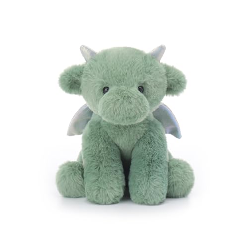 Apricot Lamb Drache Plüschtiere für Kinder, weiche niedliche Kuscheltier für Baby Mädchen und Jungen, Flauschige Drache Gras Grün 20 cm von Apricot Lamb