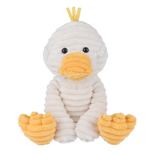 Apricot Lamb Ente Plüschtiere für Kinder, weiche niedliche Kuscheltier für Baby Mädchen und Jungen, Flauschige Ostern Ente Weiß 23 cm von Apricot Lamb
