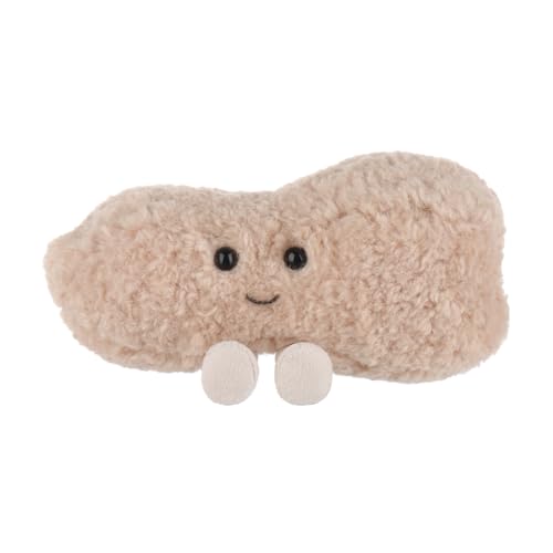 Apricot Lamb Erdnuss Essen Plüschtiere für Kinder, weiche niedliche Kuscheltier für Baby Mädchen und Jungen, Flauschige Erdnuss Essen Braun 17 cm von Apricot Lamb