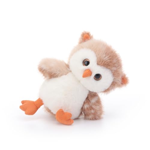 Apricot Lamb Eule im Wald Vogel Plüschtiere für Kinder, weiche niedliche Kuscheltier für Baby Mädchen und Jungen, Flauschige Eule im Wald Braun 17 cm von Apricot Lamb