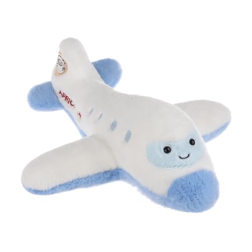 Apricot Lamb Flugzeug Fahrzeug Plüschtiere für Kinder, weiche niedliche Kuscheltier für Baby Mädchen und Jungen, Flauschige Flugzeug Blau 32 cm von Apricot Lamb