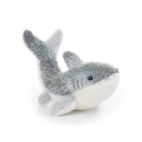 Apricot Lamb Hai Meerestiere Plüschtiere für Kinder, weiche niedliche Kuscheltier für Baby Mädchen und Jungen, Flauschige Hai Grau 19 cm von Apricot Lamb