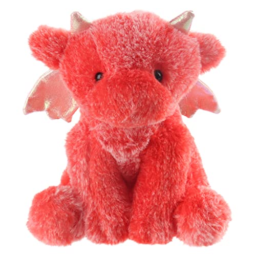 Apricot Lamb–Kuscheltier Drache 20cm–Plüschtierdrache-Plüsch Spielzeug-Plüschtier für Kinder – Flauschiger Stofftier zum Spielen, Geschenk & Kuscheln – Gemütliches Schmusetier – Roter Drache von Apricot Lamb