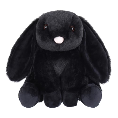 Apricot Lamb Kuscheltier Schwarz Hase 20 cm Kuscheltier Häschen Plüschtier Plüsch Spielzeug weich&waschbar Geschenk für Kinder Baby Mädchen Junge Kaninchen von Apricot Lamb