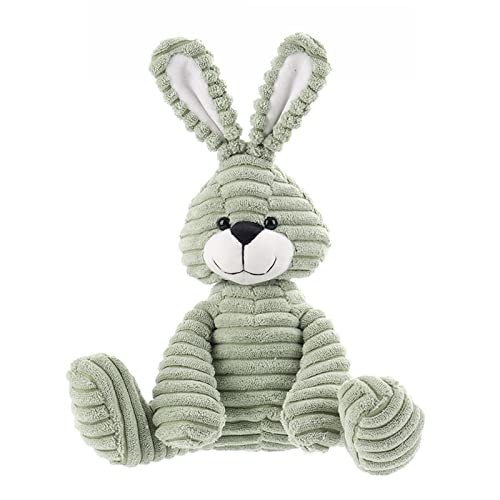 Apricot Lamb – Kuscheltier grün Hase 23 cm – Plüsch Spielzeug Plüschtier für Kinder und Baby – Flauschiger Stofftier zum Spielen, Geschenk & Kuscheln – Gemütliches Schmusetier – Cord Kaninchen von Apricot Lamb