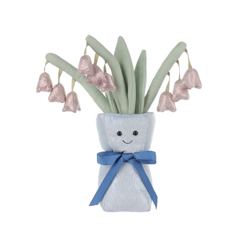 Apricot Lamb Maiglöckchen Vase Blume Plüschtiere für Kinder, weiche niedliche Kuscheltier für Baby Mädchen und Jungen, Flauschige Maiglöckchen Vase Blau 30 cm von Apricot Lamb
