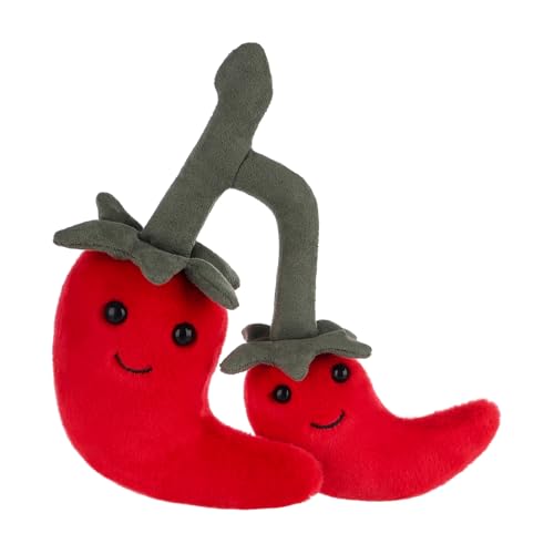 Apricot Lamb Passionierte Chili Essen Plüschtiere für Kinder, weiche niedliche Kuscheltier für Baby Mädchen und Jungen, Flauschige Passionierte Chili Rot 19 cm Apricot Lamb Passionierte Chili Essen Plüschtiere für Kinder, weiche niedliche Kuscheltier für Baby Mädchen und Jungen, Flauschige Passionierte Chili Rot 19 cm von Apricot Lamb