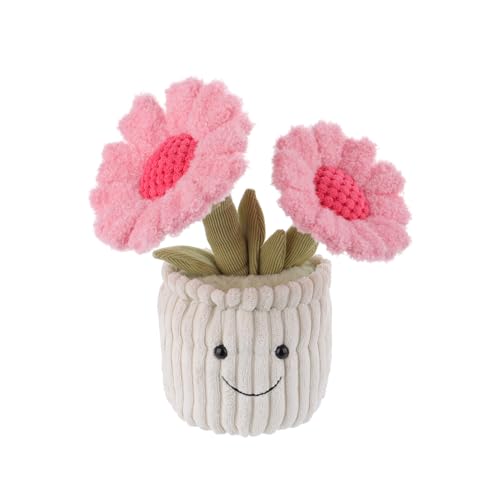 Apricot Lamb Plüsch Pflanze Handnähte Sonnenblume Plüschtier Puppen Spielzeug Weich & Waschbar Geschenk für Kinder Baby Mädchen Junge Blume Rosa von Apricot Lamb