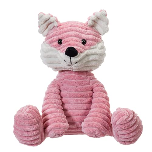 Apricot Lamb – Kuscheltier Fuchs 22 cm – Plüsch Spielzeug Plüschtier für Kinder und Baby – Flauschiger Stofftier zum Spielen, Geschenk & Kuscheln – Gemütliches Schmusetier – Rosa Cord Fuchs von Apricot Lamb