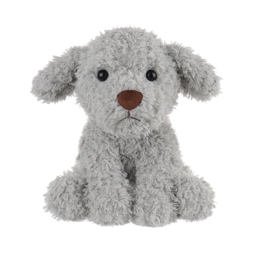 Apricot Lamb Plüsch grau Hund Plüschtiere für Kinder, weiche niedliche Kuscheltier für Baby Mädchen und Jungen, Flauschige Hund grau 20cm von Apricot Lamb