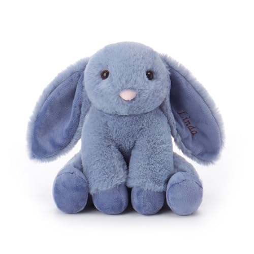 Apricot Lamb personalisierte Navy blau Kaninchen Hase Plüschtier Plüsch Spielzeug von Apricot Lamb